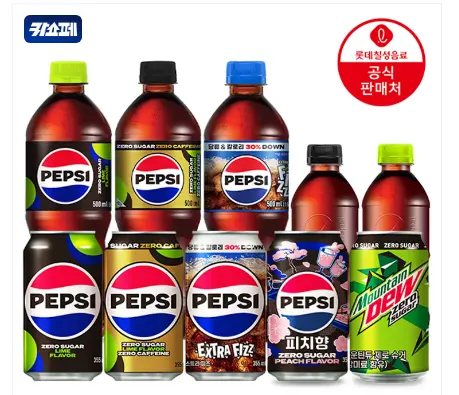 펩시제로슈거 라임 or 제로카페인 210ml 30캔 + 355ml 24캔