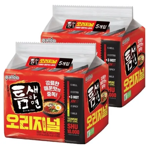 틈새라면 빨계떡 120g, 5개 4,220원/10개 8,950원