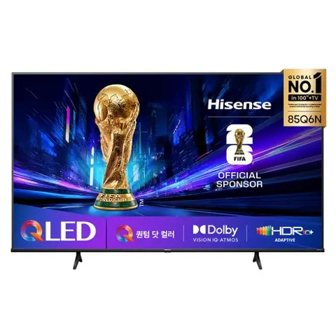 하이센스 85인치 85Q6N 4K QLED 스마트TV 로켓설치