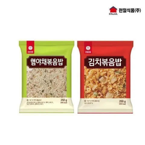 천일볶음밥 햄야채 10봉 외(12,720/무료배송)