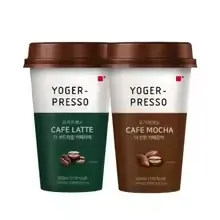 요거프레소 컵커피 200ml 카페라떼 20개(1.7만), 카페라떼 10개+카페모카 10개(1.7만) /무료