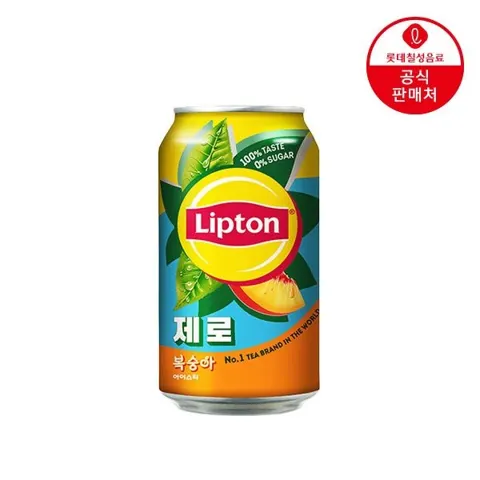 립톤 제로 복숭아 아이스티 355ml 24캔 (10,000원 / 무배)