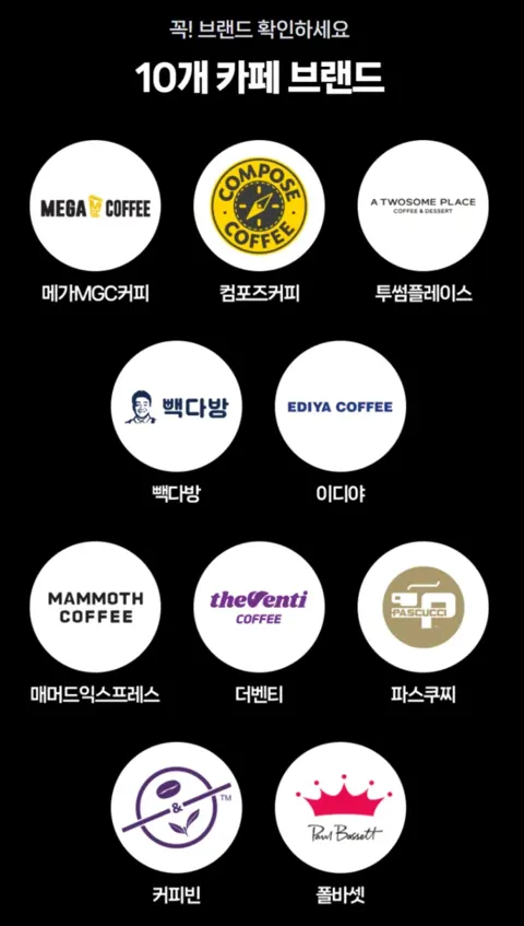 카페 네이버페이머니/포인트 결제 시 500원 할인 (ex. 체감가 메가커피 아아 1,500...