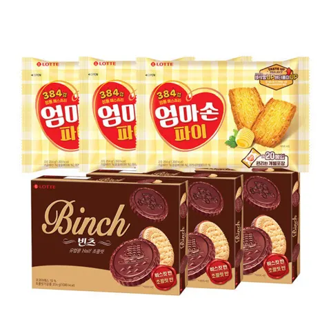 엄마손파이 254g X3개 + 빈츠 204g X3개
