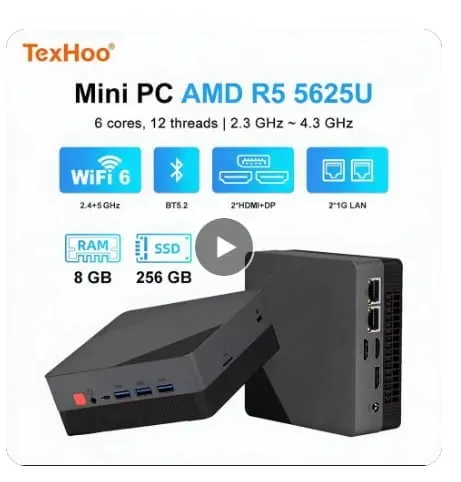 텍스후 미니 PC AMD 라이젠5 ($114)무배