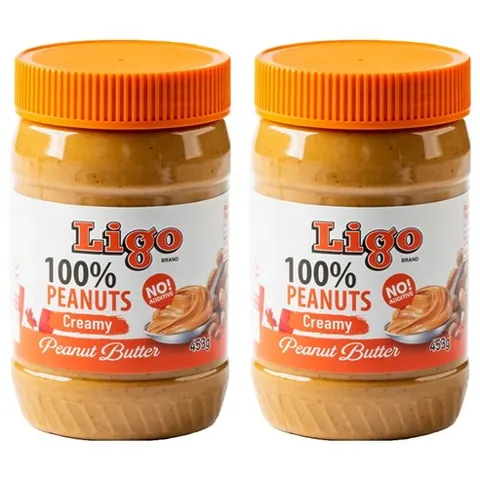 리고 100% 땅콩버터 크리미, 453g, 2개
