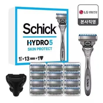 쉬크 하이드로5 스킨프로 날 13입+면도기+커버(26,008원)/무료