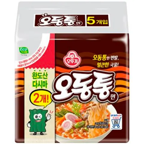 오뚜기 오동통면 120g 5개 1팩 (3,260원/무료)
