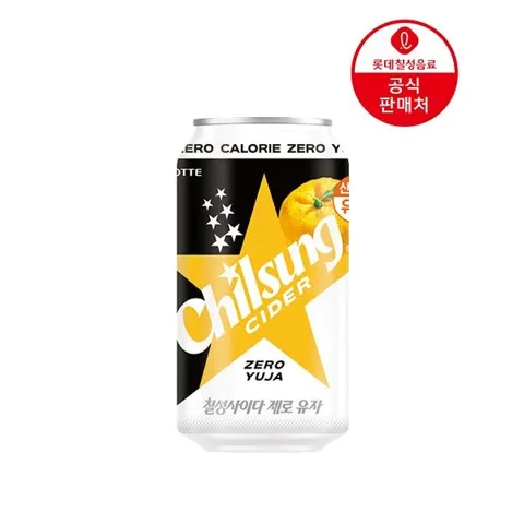 칠성사이다 제로 유자 355ml 24캔 (13,940/무료)