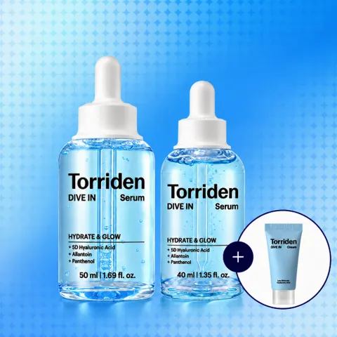 NEW 토리든 다이브인 저분자 히알루론산 세럼 50ml+40ml (+다이브인 크림 20ML 미니어쳐 증...