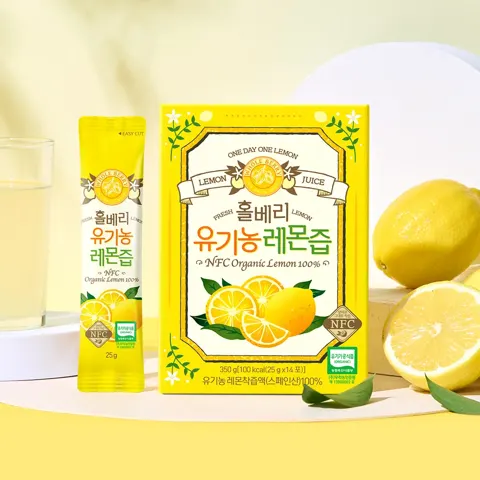 홀베리 유기농 레몬즙 25g 28포 (14,900원/무료배송)
