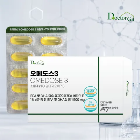 오메가3 초임계 알티지 EPA DHA 1500 rTG 고함량 30캡슐, 1개 4,500원 (네멤무배)