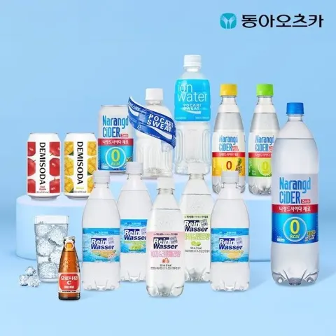 나랑드사이다 제로 345ml 뚱캔 3종 택 1박스 (총24입)