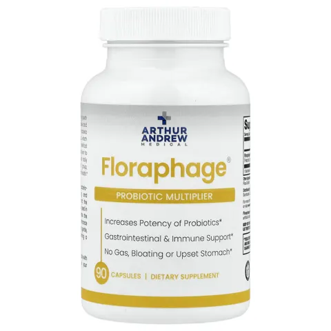 Arthur Andrew Medical (아서 앤드류 메디컬), Floraphage®, 프로바이오틱 멀티플라이어, 1,000,000PFU, 캡슐 90정
