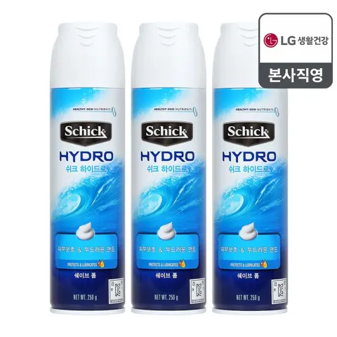 쉬크 하이드로 쉐이브폼 250g 3개 (10,920원/무료)