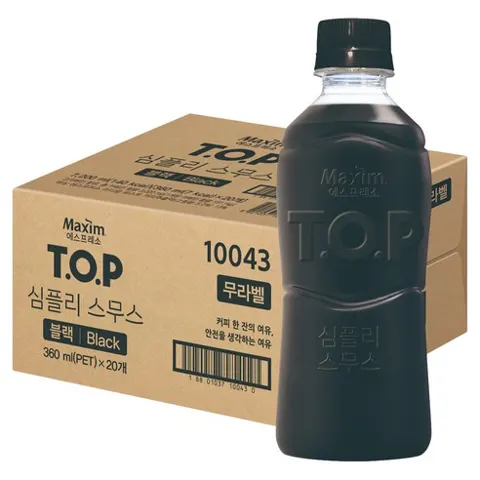 티오피 맥심 심플리스무스 블랙 무라벨 360ml 20개