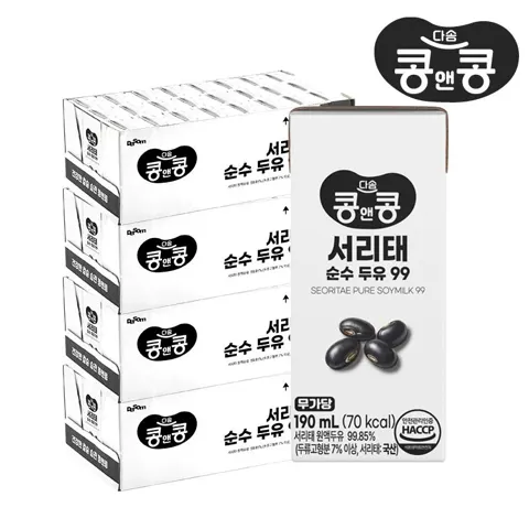 콩앤콩 서리태/맛있는두유 96팩 (38,970원/무료)