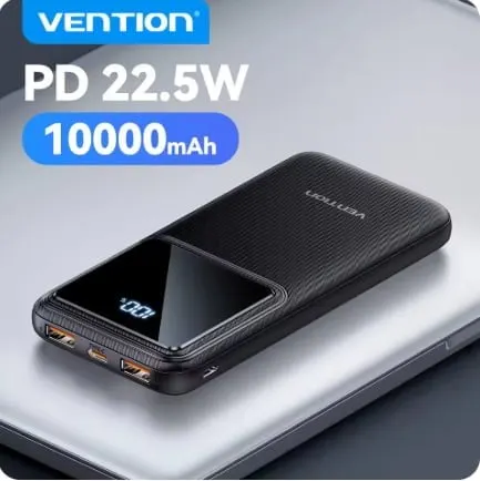 벤션 10000mAh 22.5W PD 보조배터리 ($10.72/무료)