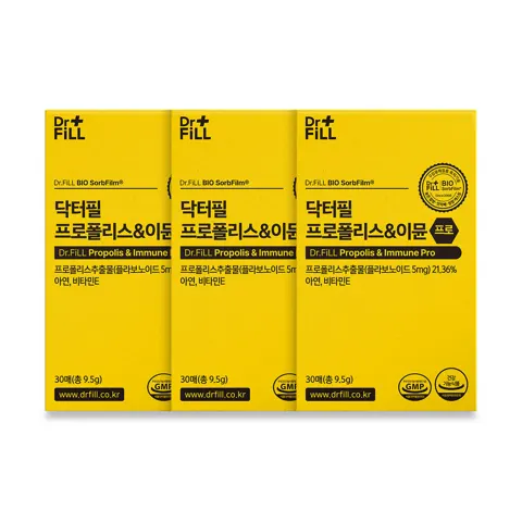 닥터필 프로폴리스 이뮨 프로 필름 30매, 3개 (64,200원/무료)
