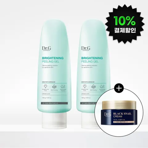 닥터지 브라이트닝 필링젤 120g 2개 + 블랙스네일 크림 15ml (20,250원/무배)