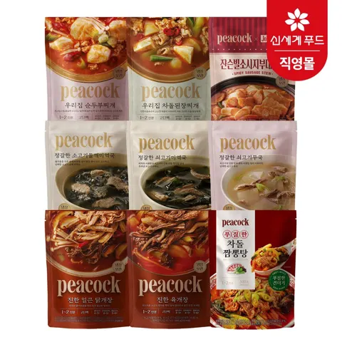 피코크 순두부찌개 500g 5팩