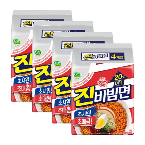 오뚜기 진비빔면 멀티팩 4개입 4팩 (9,450원/무료)