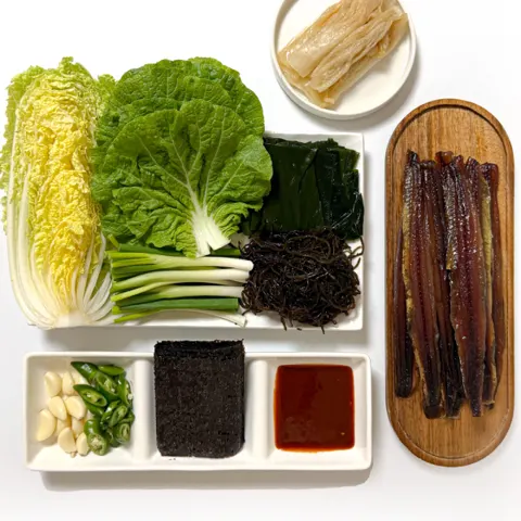 구룡포 황제 과메기 26년 햇과메기 10마리 해초+야채 풀세트