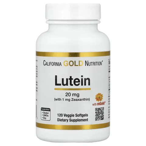 California Gold Nutrition (캘리포니아골드뉴트리션), 루테인, 금잔화 추출물에서 유래한 제아잔틴 함유, 베지 소프트젤 120정