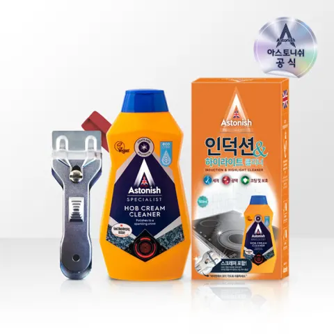 아스토니쉬 인덕션 클리너 500ml + 스크래퍼 (7,900원/2개이상무배)