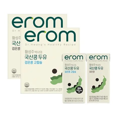 이롬 황성주박사의 국산콩두유 검은콩고칼슘두유+검은콩두유 190ml 32팩