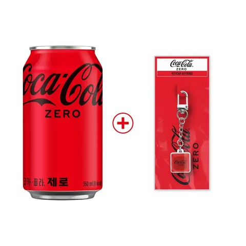 코카콜라 제로 350ml캔 24개입+ 코크제로 키캡 키링 증정