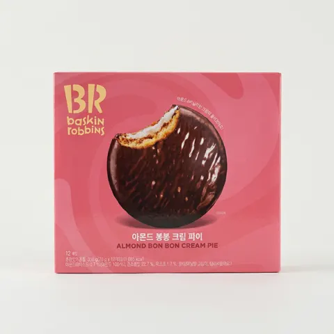 배스킨라빈스 아몬드 봉봉 크림 파이 336g 3개 (7,300원/무료)
