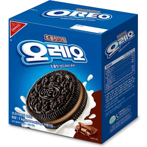 오레오 초콜릿 크림 샌드위치 쿠키, 1kg, 1개 8,8...