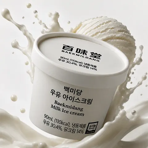 백미당 우유 아이스크림 90ml 10개(27,720원/무료)