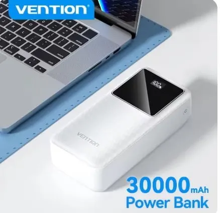 Vention 30000mAh PD 22.5W 보조배터리 ($17.32/무료)
