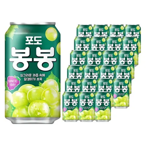 해태htb 포도봉봉 340ml 24개
