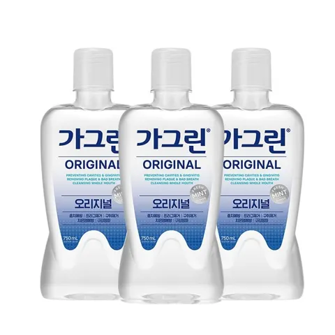 가그린 구강청결제 제로 750ml 3개