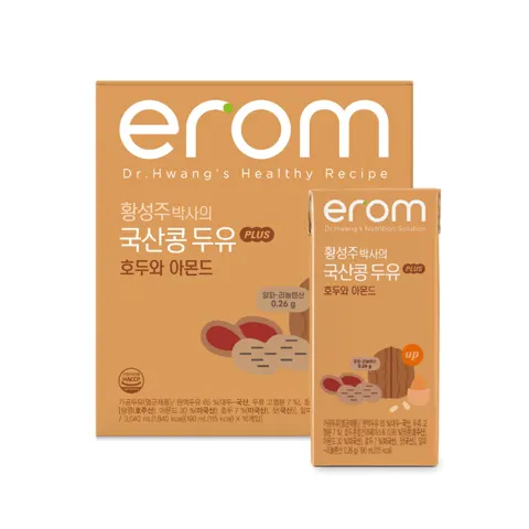 이롬 국산콩 두유 플러스 호두와 아몬드 190ml 16개 6,900원