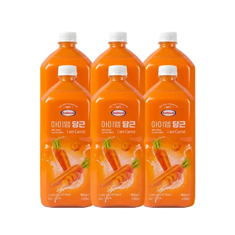 보넬드 아이엠 당근 주스 NFC 착즙 1L6병 (39,600원/무배)