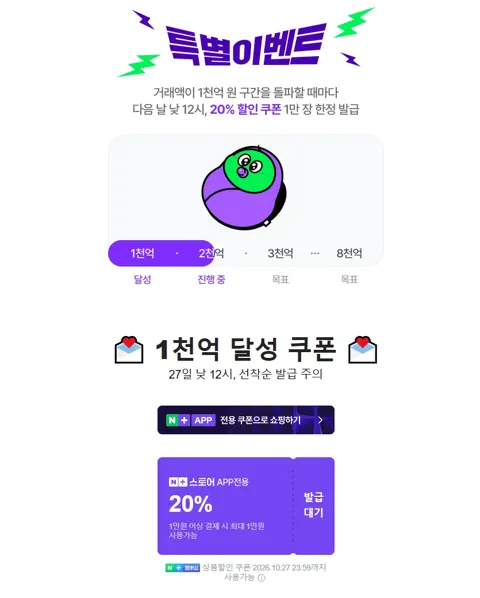 넾다세일 낮12시 20% 선착순 할인 쿠폰 (10/27)