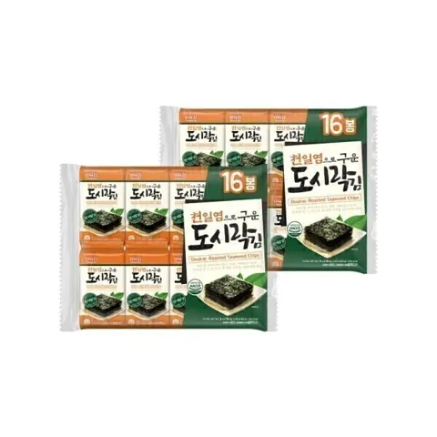 삼육김본사 천일염으로 구운 도시락김 4g 32봉 (9,900원/무료)