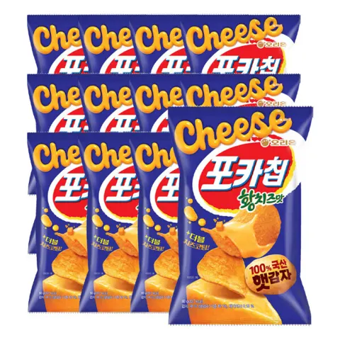 오리온 포카칩 황치즈맛 60g x 12개입(1박스)