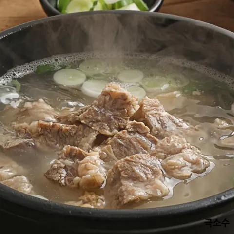 순살 소 갈비탕 1팩 뼈없는 보양식 맑은 사골 소고기 밀키트 간편조리 국밥 우사골