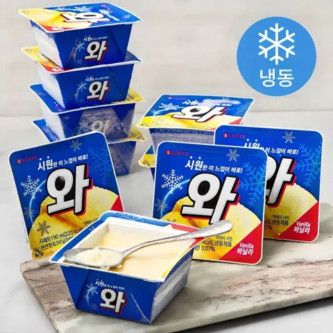 롯데제과 와 아이스크림 (냉동)  190ml x16개