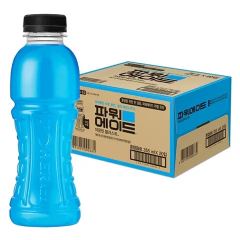 파워에이드 마운틴블라스트 무라벨 355ml 20개