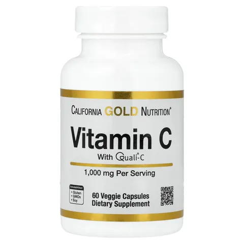 California Gold Nutrition (캘리포니아골드뉴트리션), 비타민C, Quali®-C, 1,000mg, 베지 캡슐 60정