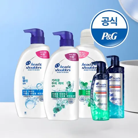 헤드앤숄더 샴푸/트리트먼트 850,800ml 3개+미니샴푸 2개 (24,860원/무료)