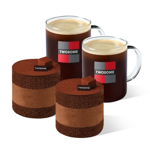 투썸 파베 초콜릿 케이크 (쁘띠) 2ea + 아메리카노 R 2잔 (18,950원/무료)