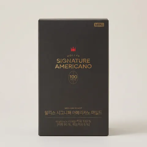 할리스 시그니처 아메리카노 미니, 마일드, 0.9g, 100개입, 3개