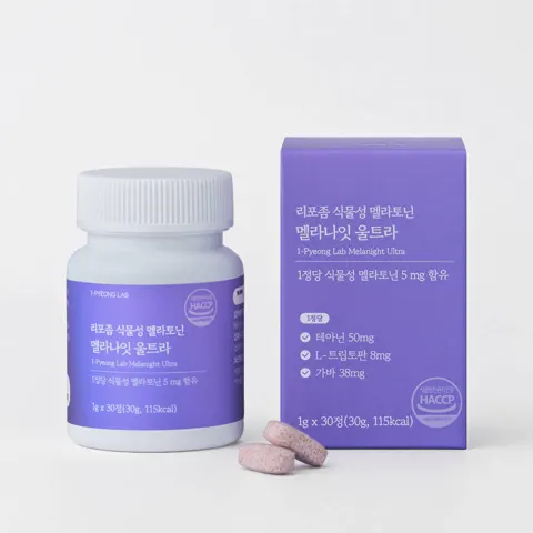 식물성 멜라토닌 5mg 이중배합 멜라나잇 30정